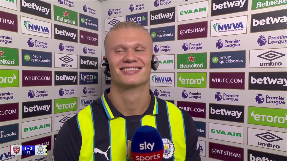 "I think I need to make a call to both of them" 😅 Has Erling Haaland got his Oasis tickets yet? 👀