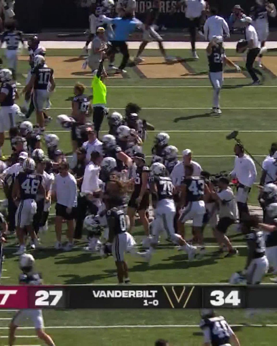 VANDERBILT UPSETS VIRGINIA TECH IN OVERTIME‼️