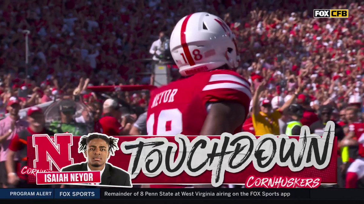 Dylan Raiola with AN ABSOLUTE DIME for the TD 🔥🎯 (via FOX College Football)