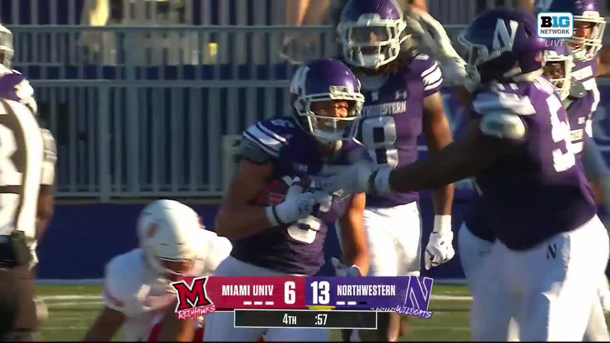 Robert Fitzgerald with the PICK to seal it for Northwestern Football 😤 #B1GFootball on @bigtennetwork 📺