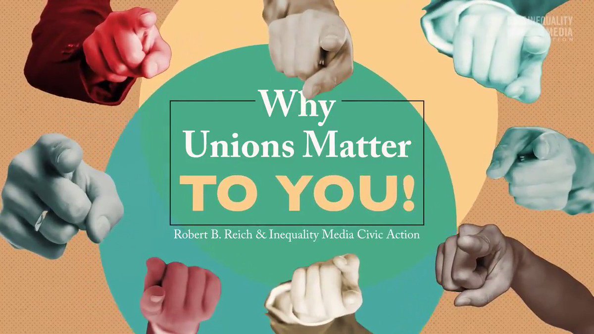 We can rebuild the middle class by strengthening unions. In the mid-1950s, unions were strong, and wages grew in tandem with the economy. If you want a better life for you and your children, join a union. And if you want a better America, support unions.