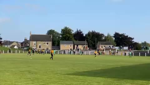 Another round, another goal for Sonni Coleman 🔥 The limbs after he scored his SIXTH #EmiratesFACup goal of the season to win the tie for Crook Town AFC 🖤💛 in the 91st minute are something else 😍
