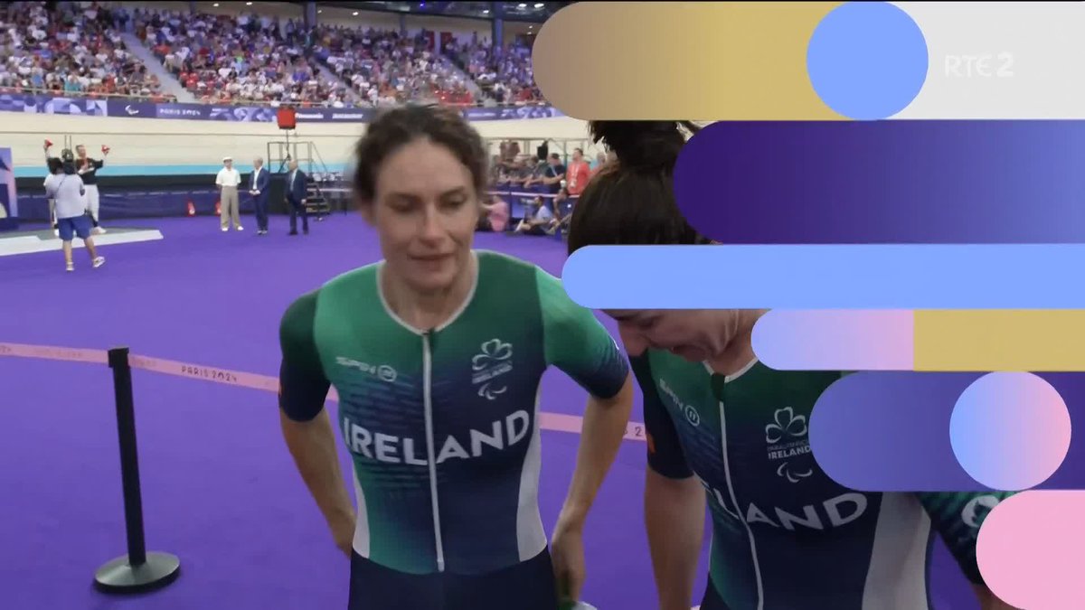 "That's our last ride together... I think I left my soul on the first ride!" - Para cyclist Katie-George Dunlevy and pilot Eve McCrystal react to their brilliant silver medal in the women's B 3000m individual pursuit. It's the end of an era. #Paralympics2024 #Paris2024