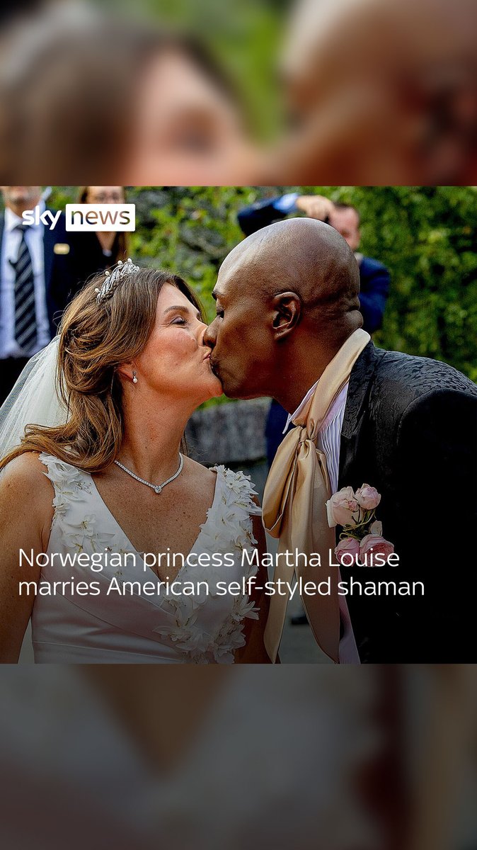 Princess Martha Louise, the eldest child of the King of Norway, married Durek Verrett, an American self-professed shaman, in a wedding ceremony following three days of festivities. 👉