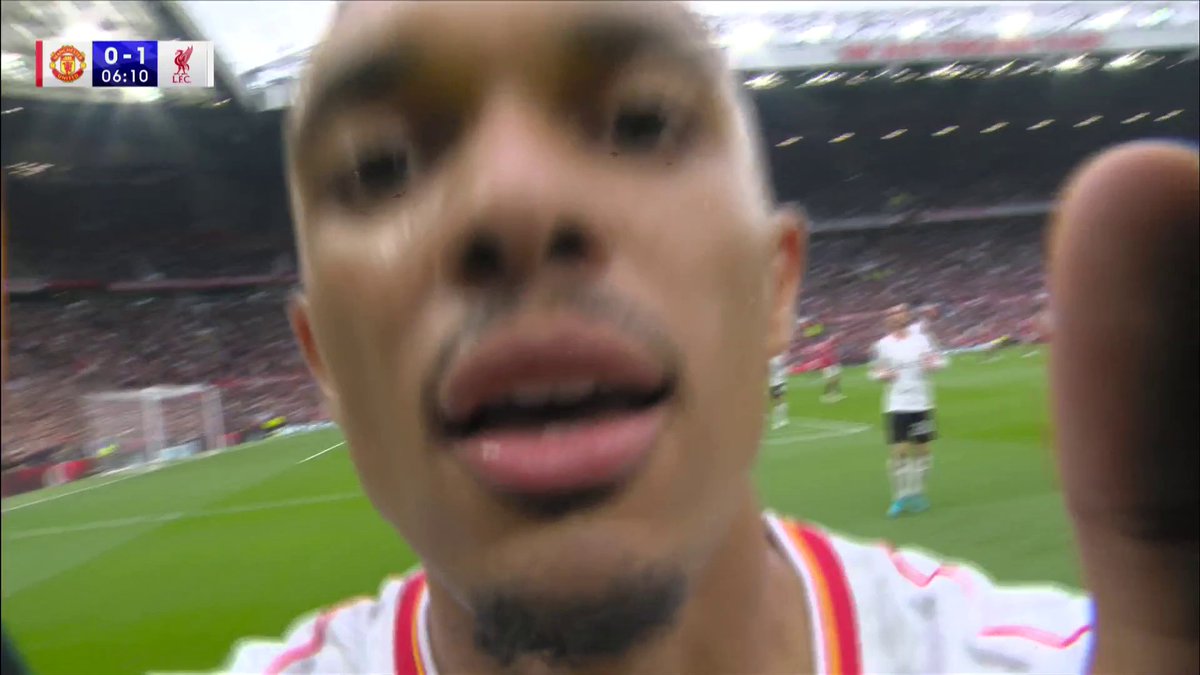 NO GOAL! ❌ Trent Alexander-Arnold thinks he's scored and celebrates with a Steven Gerrard camera kiss but it's ruled out for offside! 🎥