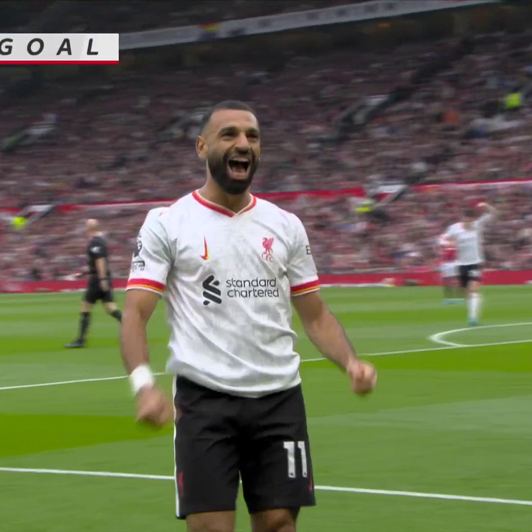 MO SALAH MAKES IT 3-0. LIVERPOOL ARE RUNNING RIOT IN MANCHESTER. 😳 📺 Peacock | #MUNLIV