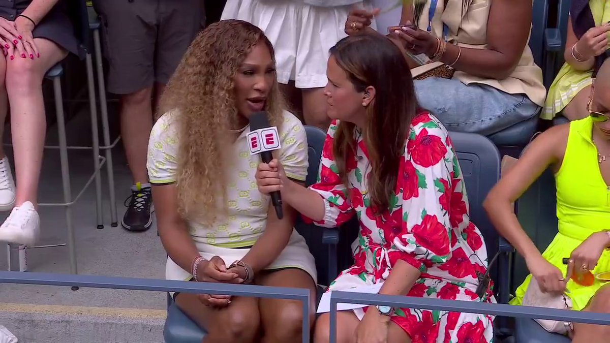 Serena Williams on what it's like being back at the US Open as a fan 👀