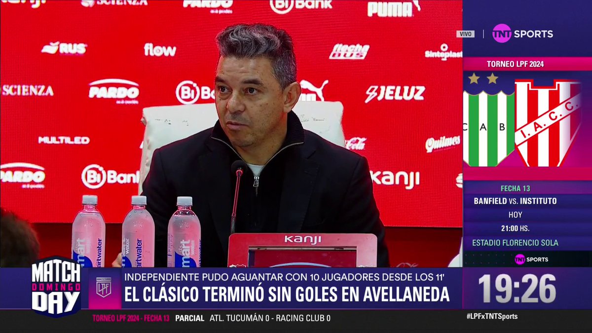 "EN EL FÚTBOL ARGENTINO SE CORRE MUCHO, SE PROTESTA TODO Y SE JUEGA MUY POCO" El análisis de Marcelo Gallardo tras la igualdad de River ante Independiente #LPFxTNTSports