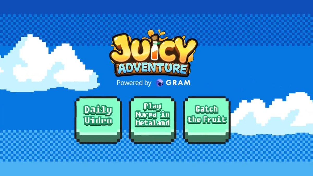 🔥Season 2 Now Open🔥 The grind continues in the $GRAM Grand Quest on Iskra Arcade! 🎉 Join here 👉🏼 Featuring Juicy Adventure 🍇 on Base 🟦 and Norma in metaland 🍳, you can enjoy new quests and bigger rewards as you climb the ranks. 💰 Play mini games, watch videos, and complete side quests to stack points - and a shot at becoming a Juicy Adventure Frontier tester for even MORE rewards! 🏆 Learn more 👉🏼