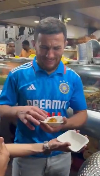 that time Merab ate Indian street food