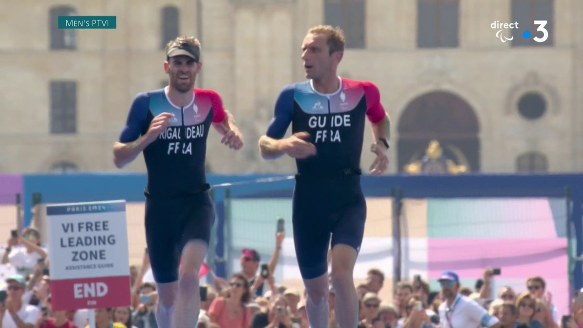 #paris2024 🤩🇫🇷 OH LE DOUBLÉ EN PTVI ! THIBAUT RIGAUDEAU EN ARGENT ! ANTOINE PEREL EN BRONZE ! ILS SONT MÉDAILLÉS PARALYMPIQUES ! QUELLE ÉPREUVE ! QUEL FINISH ! QUELLE JOURNÉE ! ET C’EST PAS FINI 😭 📺 Suivez les #JeuxParalympiques en direct :