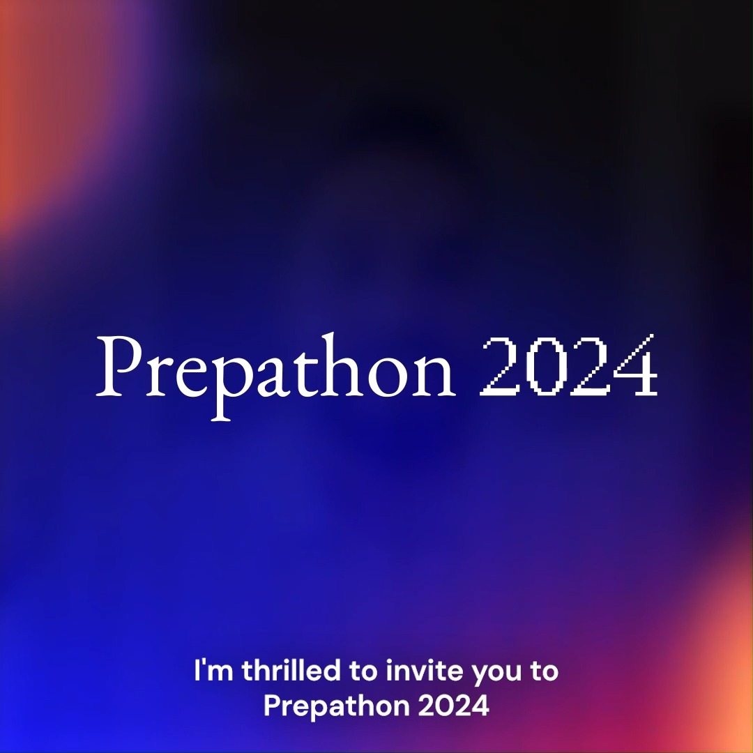 👋 Hey #startups, #developers, and business owners, Suhaib Zaheer invites you to join the Prepathon 2024 to unleash your growth potential. 🗓️ September 10-12, 2024 Book your spot 👉 #Prepathon #GrowYourBusiness