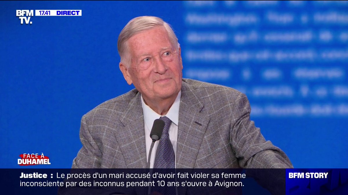 💬 "C'est la dernière classe" ➡ Alain Duhamel annonce sa dernière saison sur BFMTV après 60 ans de carrière