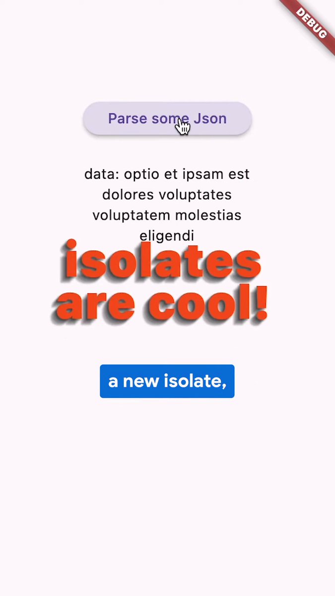 If you've ever seen your UI freeze for even a second after a large computation, this one's for you. 👀 You'll learn how to use to move that computation to a new isolate.