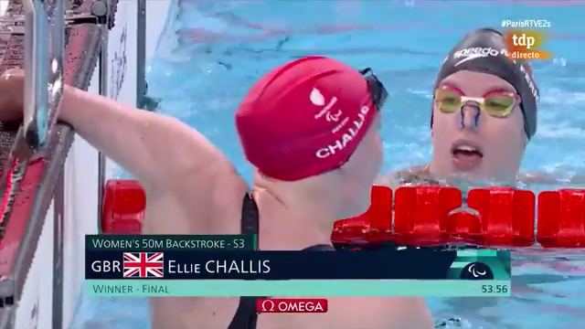 ¡¡Bronce para Marta Fernández en los 50 m espalda S3!! 🥉 Es la primera medalla en París 2024 para la estrella paralímpica de la natación española