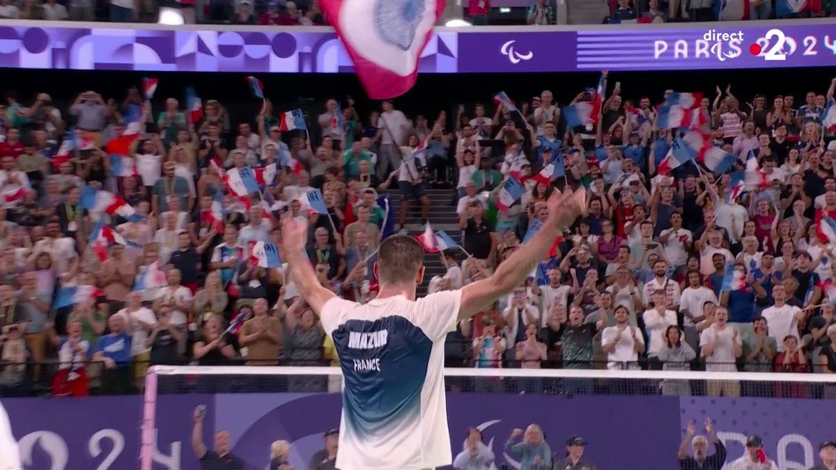 #Paris2024 | 🏸🥇 LUCAS MAZUR DOUBLE CHAMPION PARALYMPIQUE ! 🇫🇷 LE FRANÇAIS, DÉJÀ SACRÉ À TOKYO, ÉTAIT EN MISSION À DOMICILE ! 📺 Suivez les #JeuxParalympiques en direct :