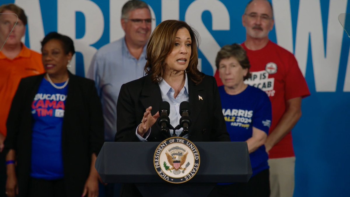 Vice President Harris: As President, Donald Trump blocked overtime benefits for millions of workers, opposed efforts to raise the minimum wage, and gave tax cuts to billionaires and big corporations. Now he wants to impose what is, in effect, a national sales tax that will cost a typical family nearly $4,000 dollars a year