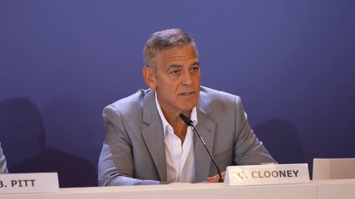 George Clooney talks about the effect his NYT op-ed about Joe Biden had on the U.S. presidential election at the #VeniceFilmFestival