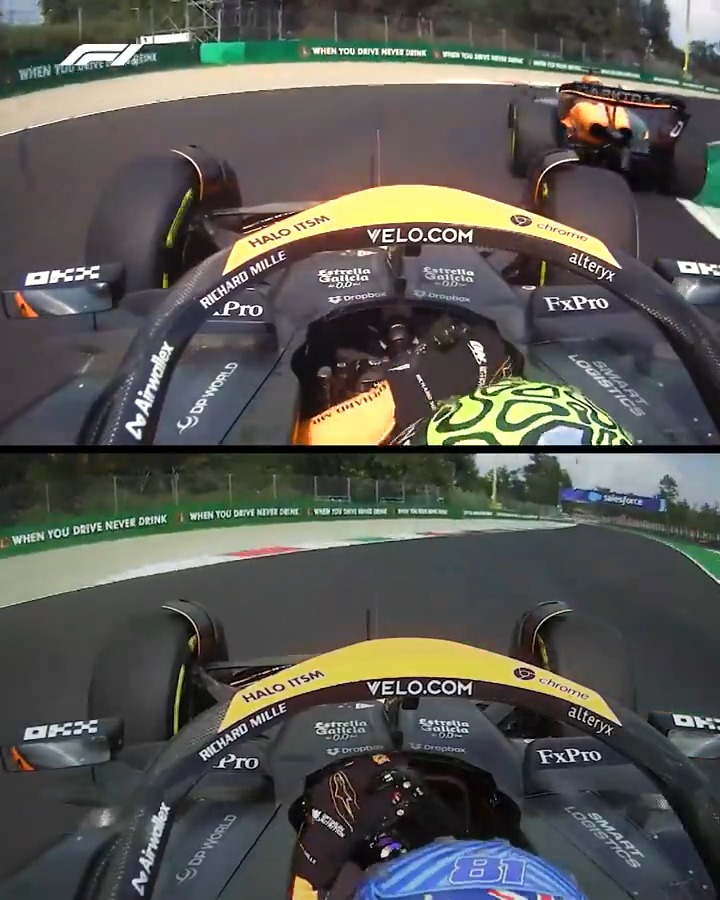 Onboard with the McLaren duo for THAT Lap 1 move 🔥 #F1 #ItalianGP