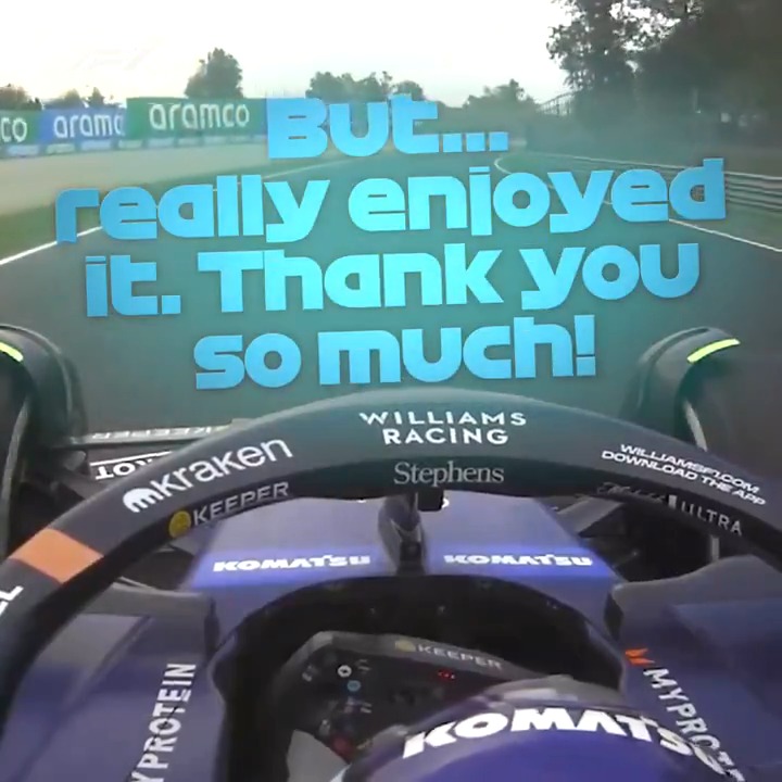 "I can't wait to see how we build together" 🩵 A wholesome moment as James Vowles jumps on the radio to Franco Colapinto after his impressive debut 📻 #F1 #ItalianGP