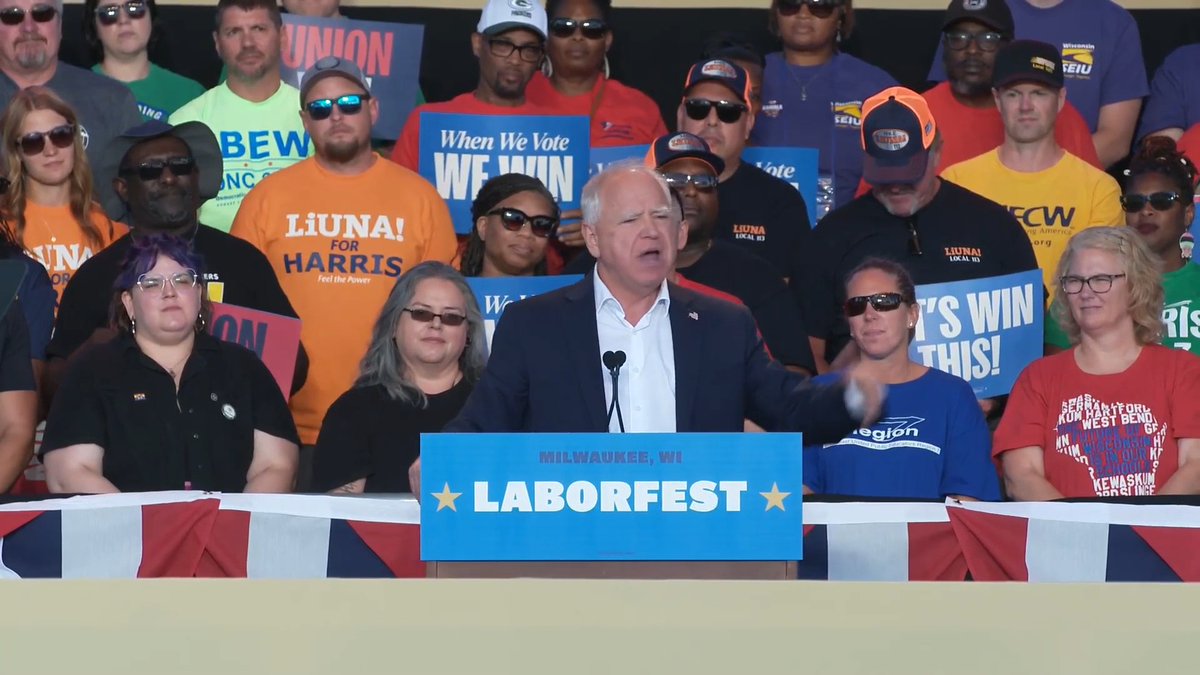 Gov. Walz: I will say this, Donald Trump does know one thing about working people. He knows how to take advantage of them!