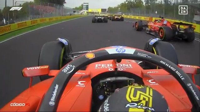 El doble toque de Carlos Sainz con Lewis Hamilton en la salida de Monza que afectó de lleno a su rendimiento 😩😩😩😩 #CodigoF1 🏁