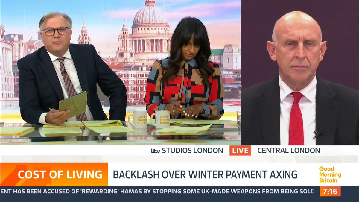 Sir Keir Starmer has defended cutting the winter fuel allowance for 10 million pensioners as he faces pressure to rethink the move. Defence Secretary John Healey describes it as a 'big and difficult' decision.