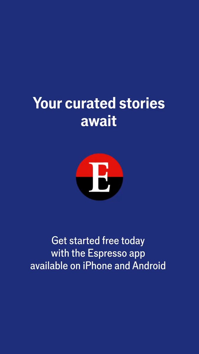 Espresso, our short-form daily news app, is now free for high school and university students worldwide. Sign up and download the Espresso app now ⬇️