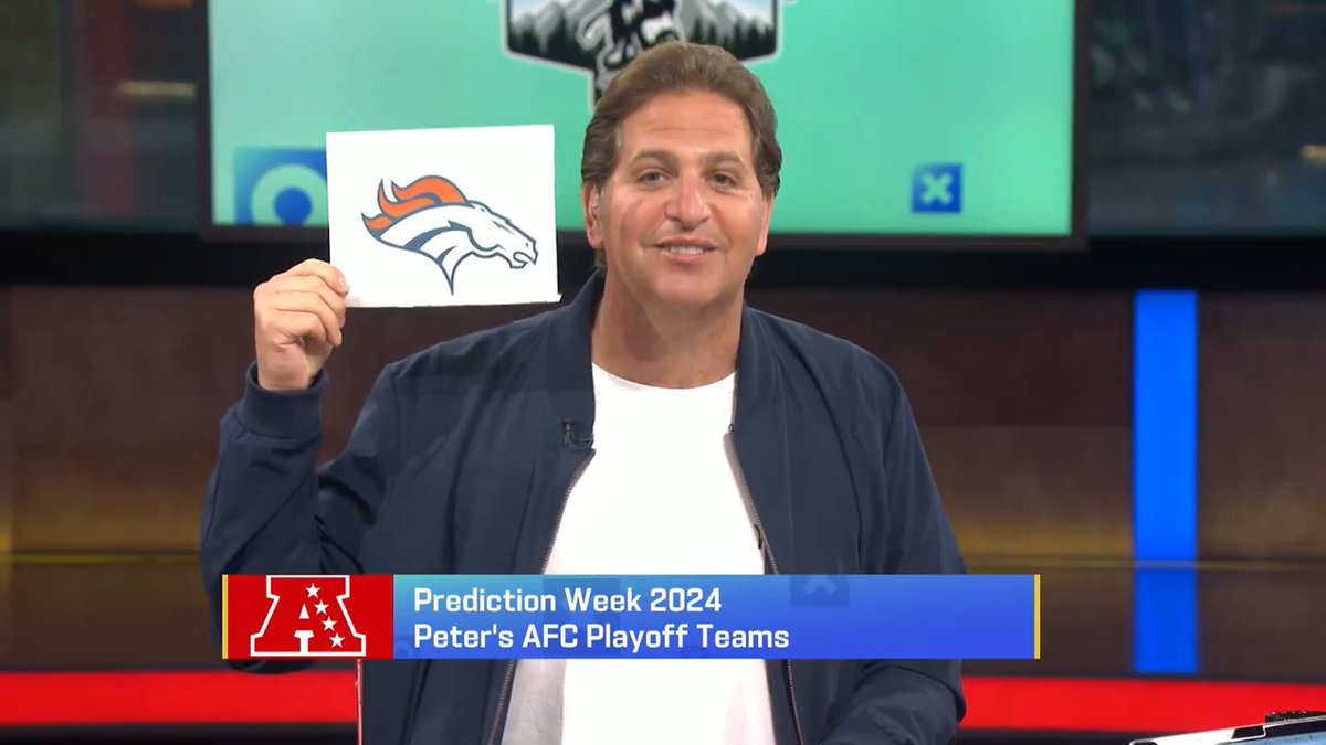 Who has the Denver Broncos in the playoffs this season? Peter Schrager does 👀