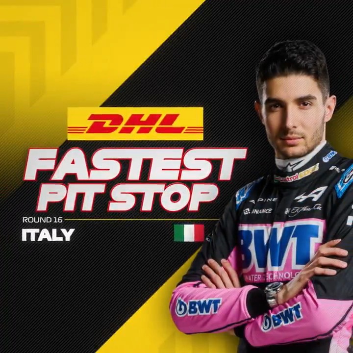 A first DHL_Motorsports Fastest Pit Stop of the season for Alpine in Monza 💪 🔗 #F1 #ItalianGP #MomentsThatDeliver