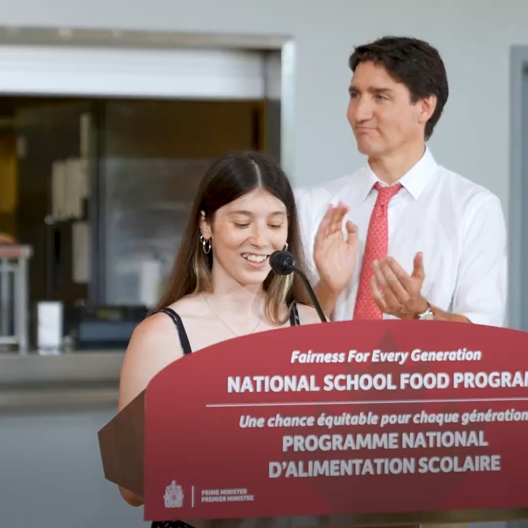 I don’t want any kid to be hungry at school. It’s time for a National School Food Program in Canada. Let’s get it done.