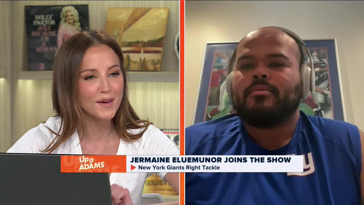.Kay Adams addresses the GIANT elephant in the room... 👀😅 Jermaine Eluemunor New York Giants Daniel Jones