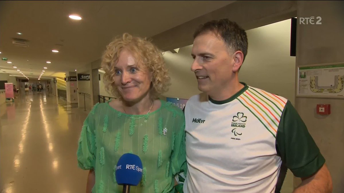 An "unbelievable" moment for the parents of Róisín Ní Riaín - Seosamh and Marian - after watching their daughter bring home another medal at #paris2024 #RTEparalympics 📺Watch RTÉ2 RTÉ Player 📱Updates