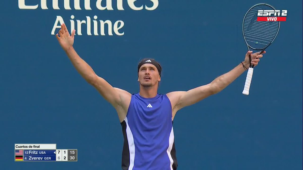 ¡¿PERO QUÉ ACABA DE HACER ZVEREV?! 😳🔥 #USOpen