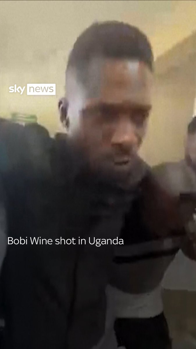 Ugandan opposition figure Bobi Wine was shot in the leg in a confrontation with police, his political group said.