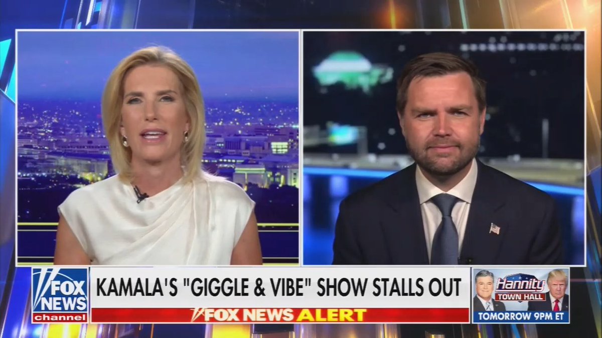 Fox host to Vance: I guess they do these polls, and they’re saying your favorability isn’t as high as Tim Walz’s. How do you convince Americans that you are a regular person? I think you’re really fun and you’re really funny