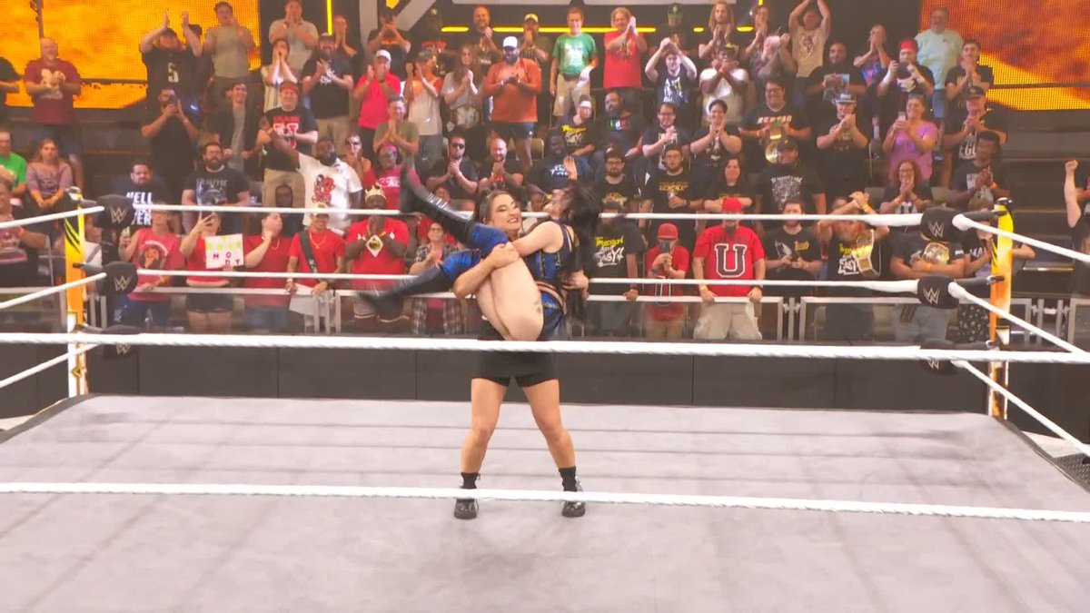 REUNITED!!! Lyra Valkyria makes the save for Tatum Paxley! 😱 #WWENXT