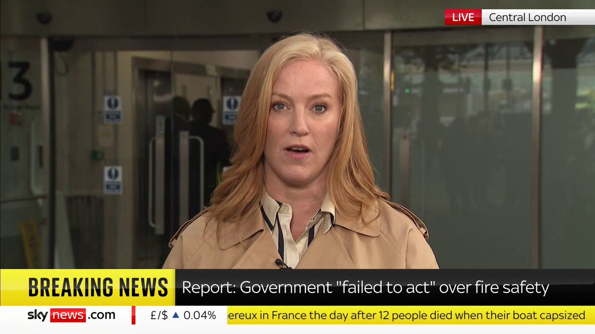 BREAKING: The government was "well aware" of the deadly risks posed by combustible cladding and insulation a year before the Grenfell Tower fire, but "failed to act on what it knew", a landmark report has found. 📺 Sky 501 and YouTube