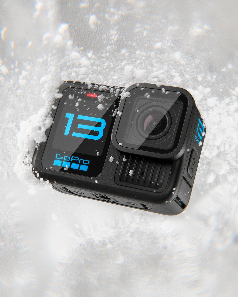 Meet the new #GoProHERO13 Black 📷 Smart HB-Series Lenses combine with a 10% larger battery, magnetic mounting, + mind-blowing 400fps slo-mo to bring you the most powerful GoPro ever