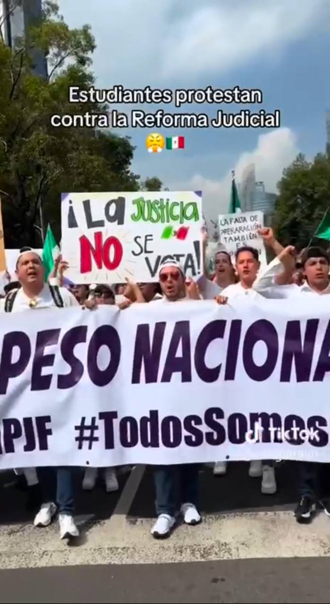 ¡Con las y los jóvenes, siempre y hasta donde tope! Los desertores de la República que aprobaron la mal llamada reforma judicial no se van a salir con la suya: