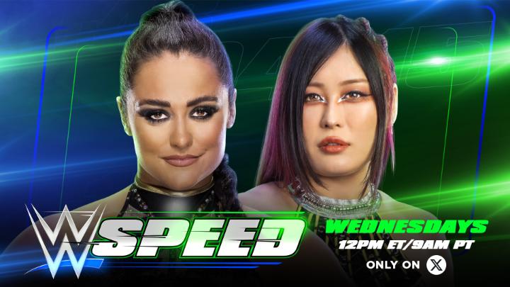 TODAY on #WWESpeed: IYO SKY and LYRA VALKYRIA battle it out in the first-ever #WWESpeed Women's Championship Tournament! Who will advance to the Semifinals? 🤔