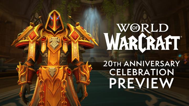 WoW’s 20th Anniversary Event REVEALED: 🛡️ Modernized Tier 2 Transmog Sets 🌋 Blackrock Depths Raid Returns 🦟 Gates of Ahn’Qiraj Revisited ⌛ Classic Dungeon Timewalking 💪 Korrak's Revenge PvP 🎉 Additional Activities & New Rewards Watch Now: