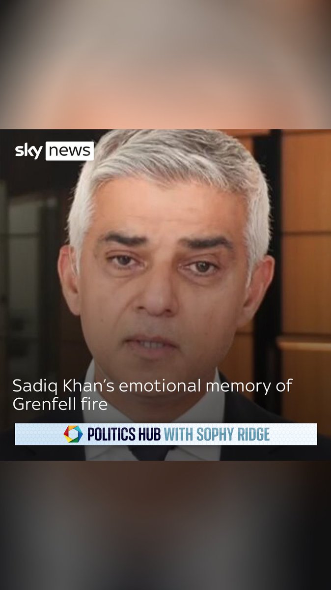 "I can still feel the heat." The Mayor of London Sadiq Khan has shared a memory of the Grenfell Tower fire with Sophy Ridge - and asked the government to interrupt the contracts with all the companies named in the report. More: