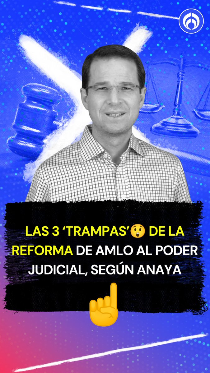 👀🔵Ricardo Anaya, senador del PAN, ‘truena’ contra la reforma al Poder Judicial y explica a Azucena Uresti las 3 ‘trampas’ de la elección por voto de jueces y magistrados. 🧐 #AbriendoLaConversación #RadioFórmulaMx