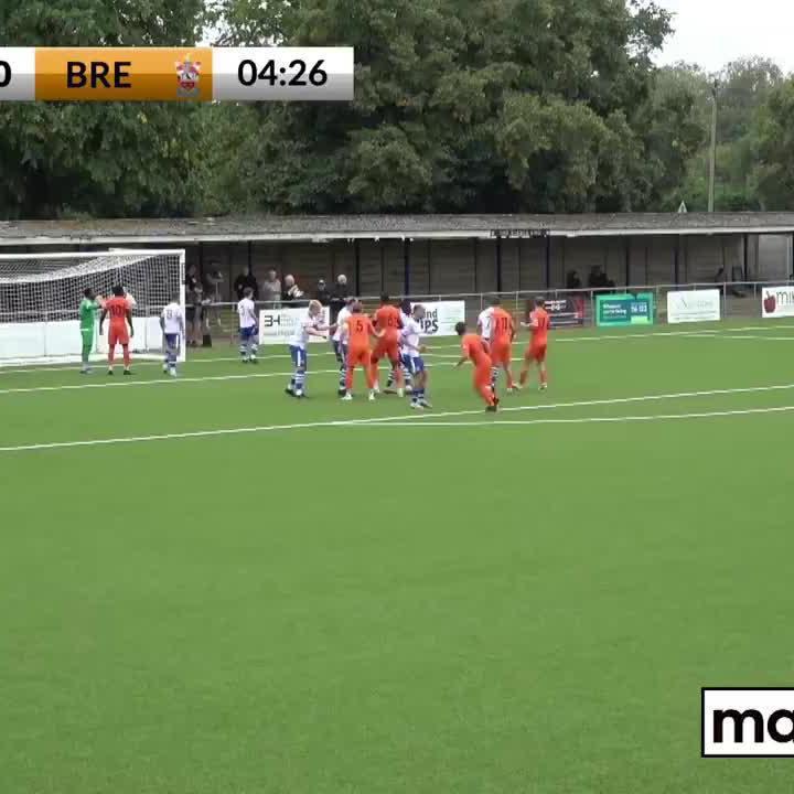 3️⃣ goals. 1️⃣ assist. Danny Ogunleye was on FIRE for Brentwood Town F.C. in the #EmiratesFACup first round qualifying! 🔥