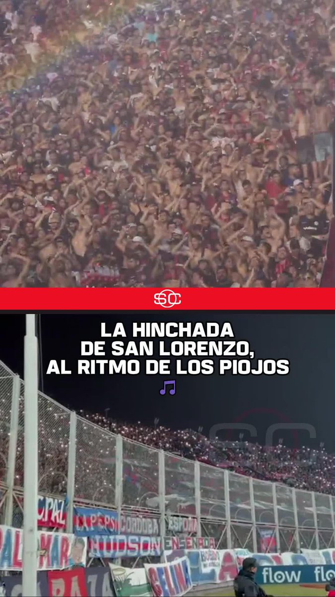 La hinchada de San Lorenzo delirando al ritmo de "Civilización", de Los Piojos: la banda que este miércoles anunció su regreso tras 15 años de espera... 🎵🇦🇷