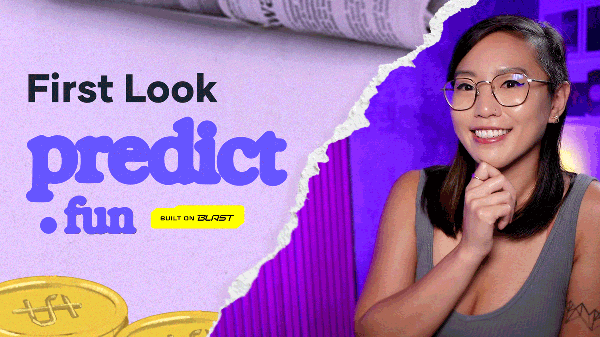 Get ahead on understanding predict.fun with a first look at their soft launch on Blast ✨ 0:40 | Edge w/ Native Yield 1:51 | UX & Mobile App 3:25 | Markets & Arbitrage 3:54 | LP Incentives & Orderbook 5:09 | Bond Markets 6:07 | Points & Blast Gold 6:49 | Thots & Alpha
