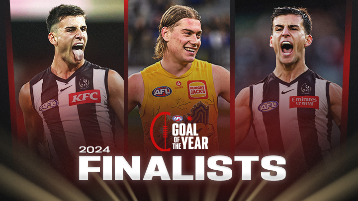 At top speed, Harley Reid and Nick Daicos couldn't be stopped 🤩 Introducing the 2024 NAB Goal of the Year finalists.