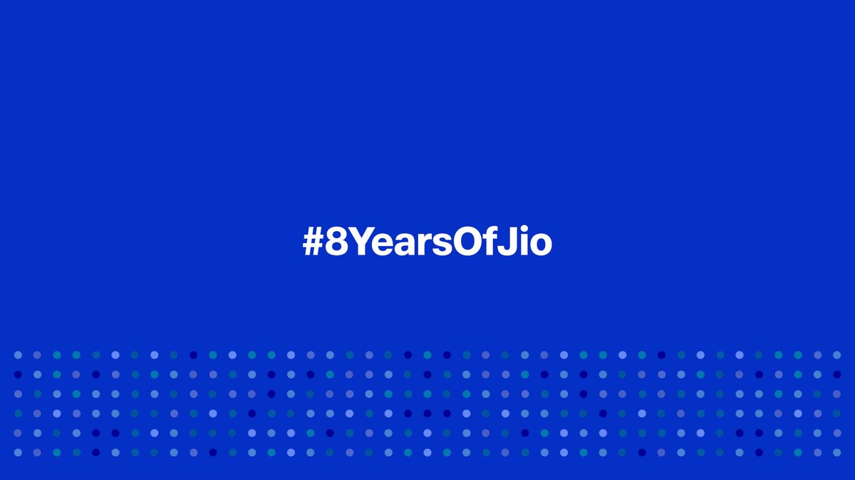Celebrating 8 years of you #OnJio ♥️ #WithLoveFromJio #8YearsOfJio #Jio #JioTogether #DigitalIndia Aaron Watson 🎥 Ranveer Allahbadia Sharan Hegde Index Daily