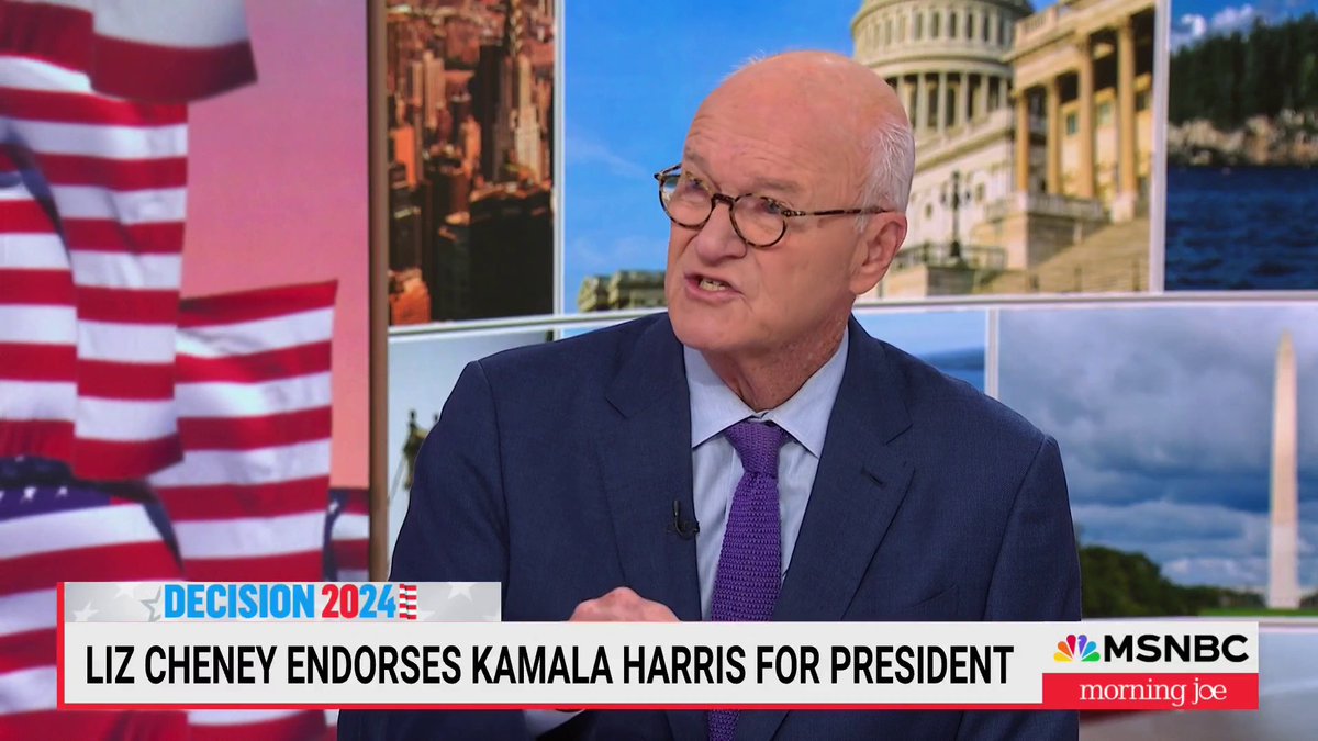 "Elections are about the future, Donald Trump is about the past. He represents a true danger to the fabric of this culture of ours, this society of ours, and to the institutions that represent our government." — Mike Barnicle reacts to Liz Cheney endorsing Harris for president
